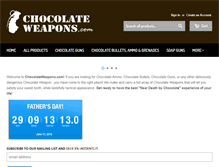 Tablet Screenshot of chocolateweapons.com